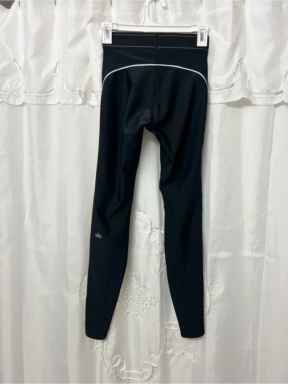Alo Yoga Airbrush Wave Stripe Reflective Leggings Black XS